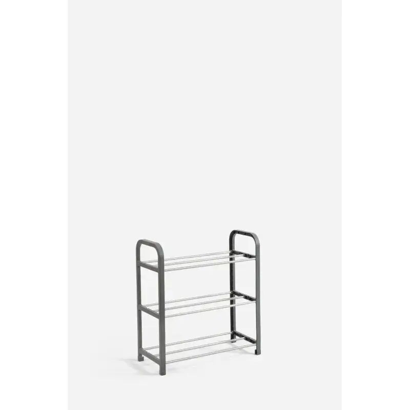 Zapatero Metal Gris 3 Niveles