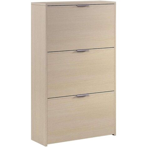 LOUNGITUDE Natural en Color Roble con 3 Trampones 113x60x22 cm