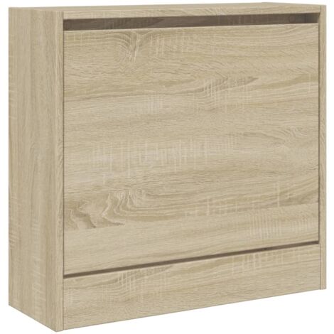 Zapatero mueble de almacenaje entrada pasillo salón sonoma 60 x 21 x 57 cm madera de ingeniería marrón 020021708