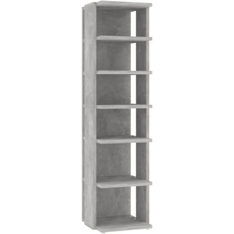 Zapatero mueble zapatero entrada pasillo salón 275 x 27 x 102 cm madera de ingeniería gris 020021803