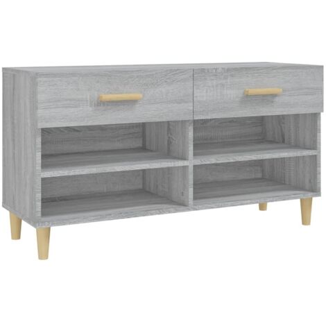 Zapatero Sonoma 102 x 35 x 55 cm madera contrachapada gris 020043418