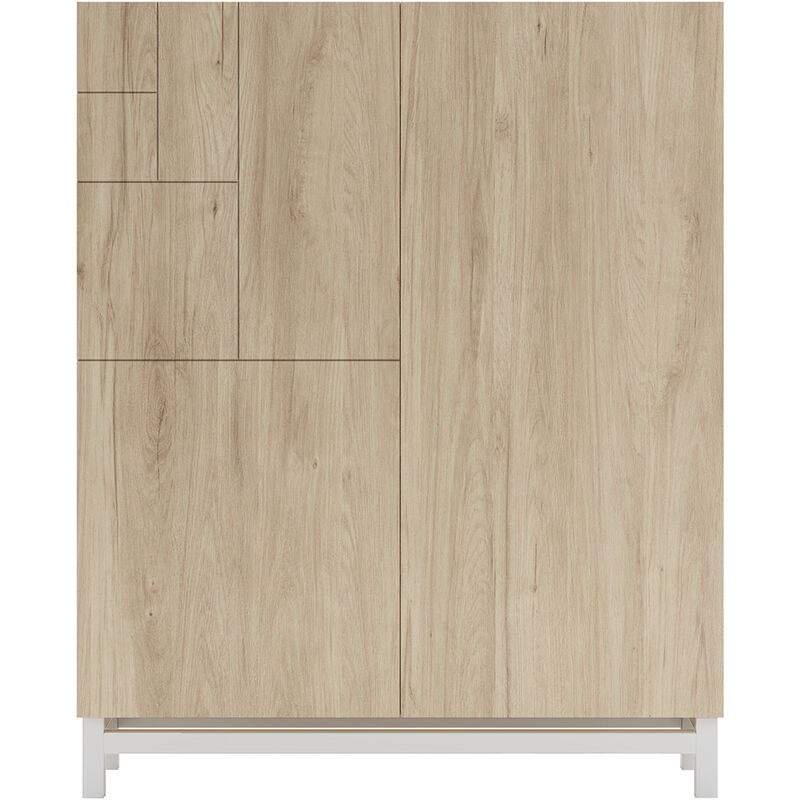 

Zapatero VOLDA, roble con patas blanco. - roble