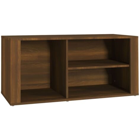 Zapatero zapatero mueble de almacenaje entrada pasillo salón 100 x 35 x 45 cm madera contrachapada marrón 020021602