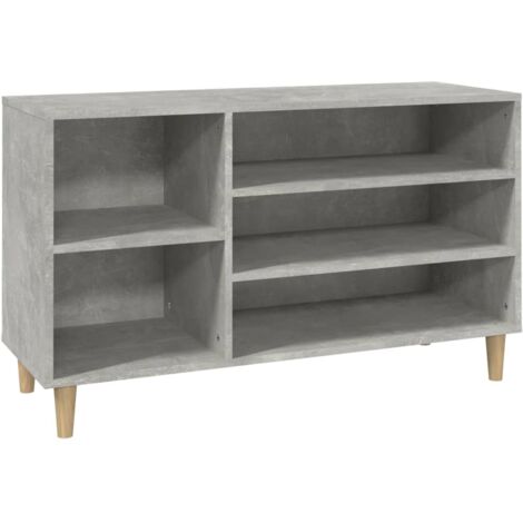 Zapatero zapatero mueble de almacenaje entrada pasillo salón 102 x 36 x 60 cm madera contrachapada gris 020021787