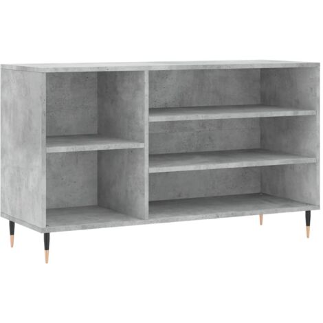 Zapatero zapatero mueble de almacenaje entrada pasillo salón 102 x 36 x 60 cm madera contrachapada gris 020021795