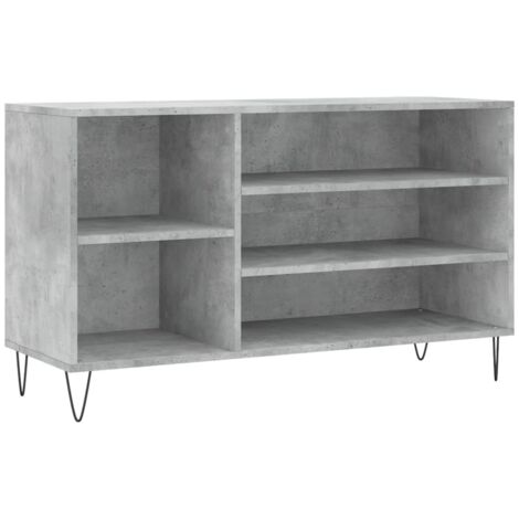 Zapatero zapatero mueble de almacenaje entrada pasillo salón 102 x 36 x 60 cm madera contrachapada gris 020021799