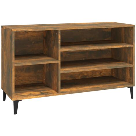 Zapatero zapatero mueble de almacenaje entrada pasillo salón 102 x 36 x 60 cm madera contrachapada marrón 020021539