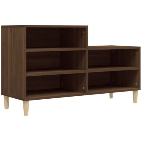Zapatero zapatero mueble de almacenaje entrada pasillo salón 102 x 36 x 60 cm madera contrachapada marrón 020021606