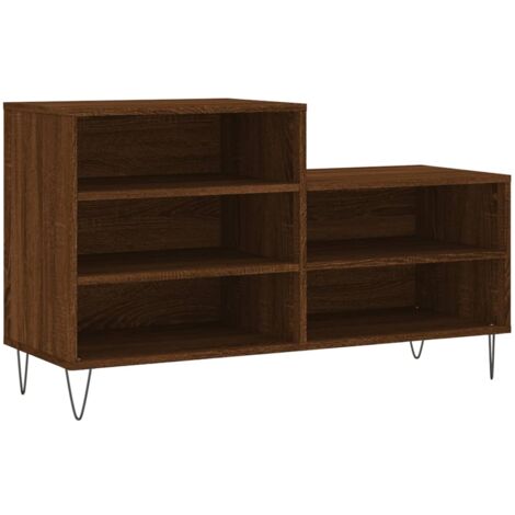 Zapatero zapatero mueble de almacenaje entrada pasillo salón 102 x 36 x 60 cm madera contrachapada marrón 020021609