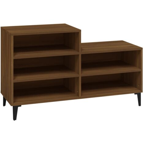 Zapatero zapatero mueble de almacenaje entrada pasillo salón 102 x 36 x 60 cm madera contrachapada marrón 020021611