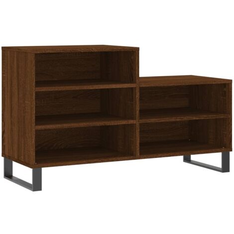 Zapatero zapatero mueble de almacenaje entrada pasillo salón 102 x 36 x 60 cm madera contrachapada marrón 020021617