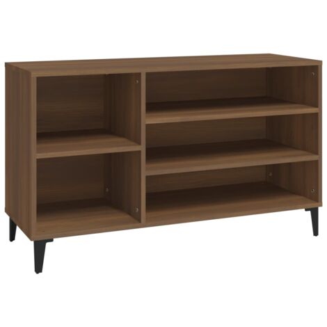 Zapatero zapatero mueble de almacenaje entrada pasillo salón 102 x 36 x 60 cm madera contrachapada marrón 020021619