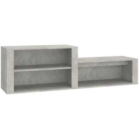 Zapatero zapatero mueble de almacenaje entrada pasillo salón 150 x 35 x 45 cm madera contrachapada gris 020021802