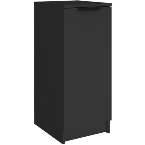 Zapatero zapatero mueble de almacenaje entrada pasillo salón 30 x 35 x 70 cm madera contrachapada negra 020021964