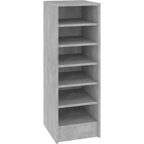 Zapatero zapatero mueble de almacenaje entrada pasillo salón 31,5 x 35 x 90 cm madera contrachapada gris 020021809