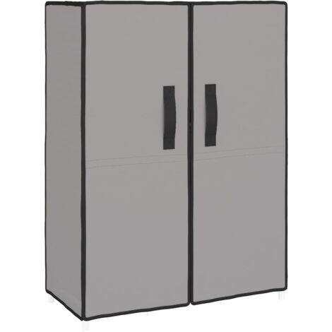 Zapatero zapatero mueble de almacenaje entrada pasillo salón 60 x 28 x 90 cm Tela gris 020021775