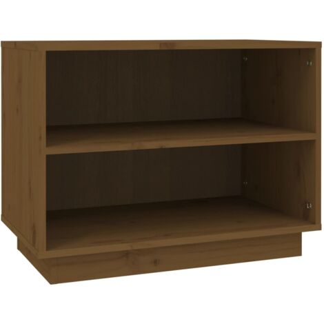 Zapatero zapatero mueble de almacenaje entrada pasillo salón 60 x 34 x 45 cm madera maciza de pino marrón 020021879