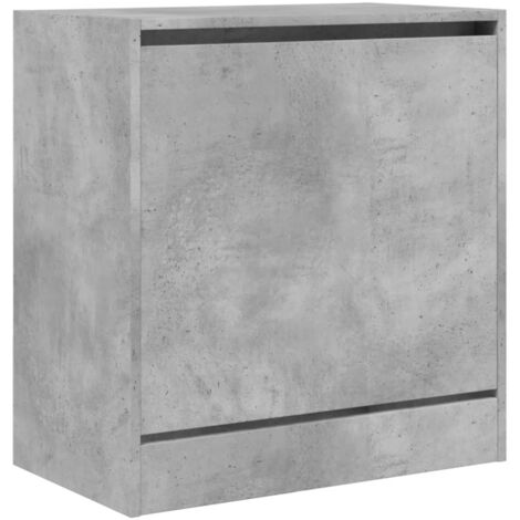 Zapatero zapatero mueble de almacenaje entrada pasillo salón 60 x 34 x 63,5 cm madera contrachapada gris 020021830