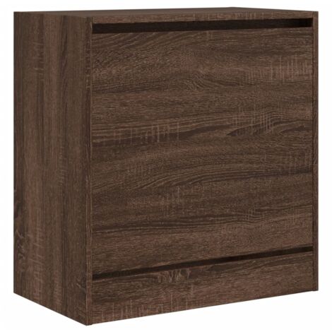 Zapatero zapatero mueble de almacenaje entrada pasillo salón 60 x 34 x 63,5 cm madera contrachapada marrón 020021640