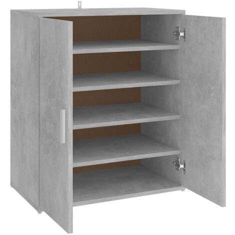 Zapatero zapatero mueble de almacenaje entrada pasillo salón 60 x 35 x 70 cm madera contrachapada gris 020021834