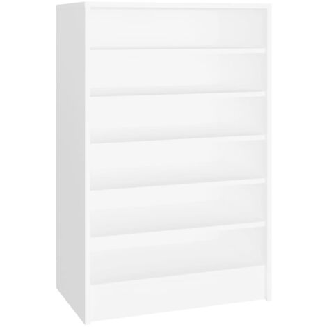 Zapatero zapatero mueble de almacenaje entrada pasillo salón 60 x 35 x 92 cm madera contrachapada blanca 020021490