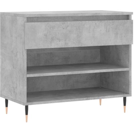 Zapatero zapatero mueble de almacenaje entrada pasillo salón 70 x 36 x 60 cm madera contrachapada gris 020021843