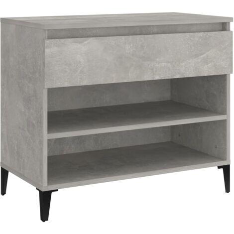 Zapatero zapatero mueble de almacenaje entrada pasillo salón 70 x 36 x 60 cm madera contrachapada gris 020021844