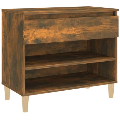 Zapatero zapatero mueble de almacenaje entrada pasillo salón 70 x 36 x 60 cm madera contrachapada marrón 020021582