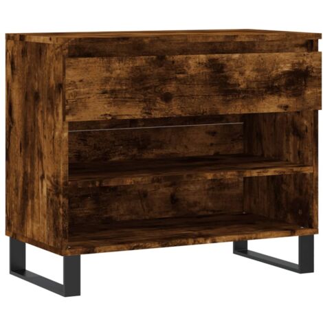 Zapatero zapatero mueble de almacenaje entrada pasillo salón 70 x 36 x 60 cm madera contrachapada marrón 020021585