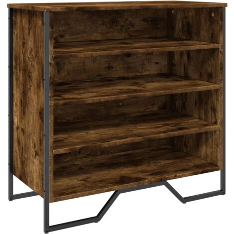 Zapatero zapatero mueble de almacenaje entrada pasillo salón 80 x 38 x 78 cm madera contrachapada marrón 020021595