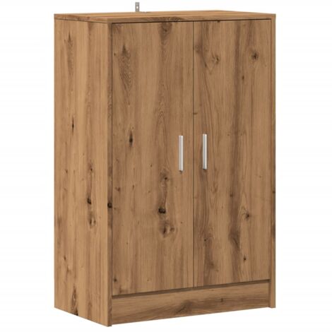 Zapatero zapatero mueble de almacenaje entrada pasillo salón hecho a mano madera contrachapada marrón 020021530