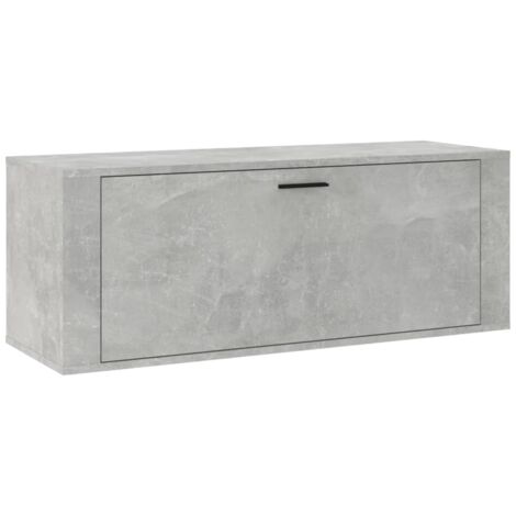 Zapatero zapatero mueble de almacenaje entrada pasillo salón montado en la pared 100 x 35 x 38 cm gris 020021918
