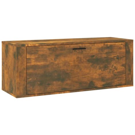 Zapatero zapatero mueble de almacenaje entrada pasillo salón montado en la pared 100 x 35 x 38 cm marrón 020021906