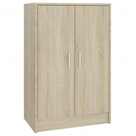 Zapatero zapatero mueble de almacenaje entrada pasillo salón Sonoma 60 x 35 x 92 cm madera contrachapada marrón 020021719