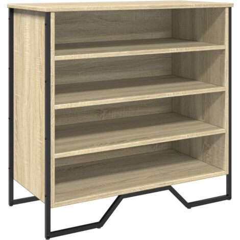 Zapatero zapatero mueble de almacenaje entrada pasillo salón Sonoma 80 x 38 x 78 cm madera contrachapada marrón 020021736