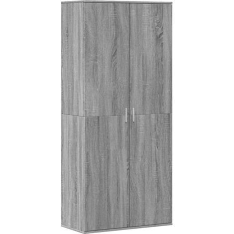 Zapatero zapatero mueble de almacenaje entrada pasillo salón Sonoma 80 x 39 x 178 cm madera contrachapada gris 020022103