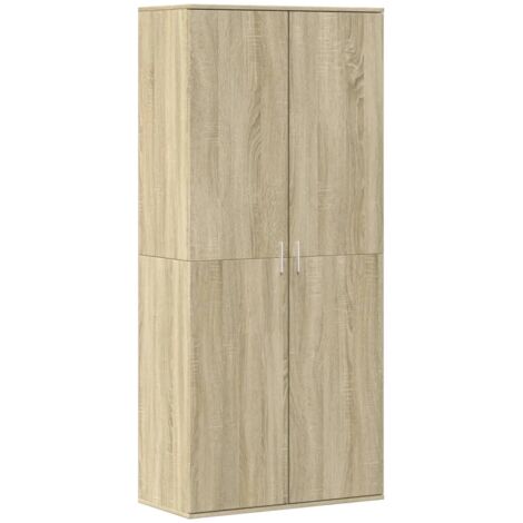 Zapatero zapatero mueble de almacenaje entrada pasillo salón Sonoma 80 x 39 x 178 cm madera contrachapada marrón 020021737