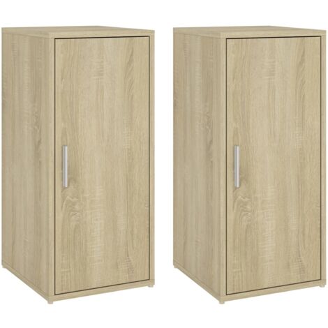 Zapatero zapatero mueble de almacenamiento entrada pasillo salón juego de 2 sonoma 32 x 35 x 70 cm aglomerado marrón 020022129