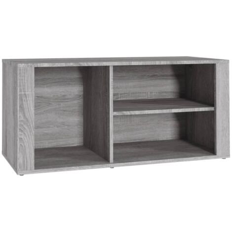 Zapatero zapatero mueble de almacenamiento entrada pasillo salón Sonoma 100 x 35 x 45 cm gris madera contrachapada 020022041