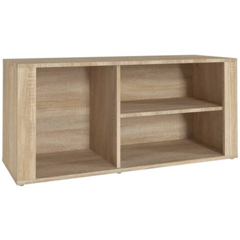 Zapatero zapatero mueble de almacenamiento entrada pasillo salón Sonoma 100 x 35 x 45 cm madera contrachapada beige 020021667