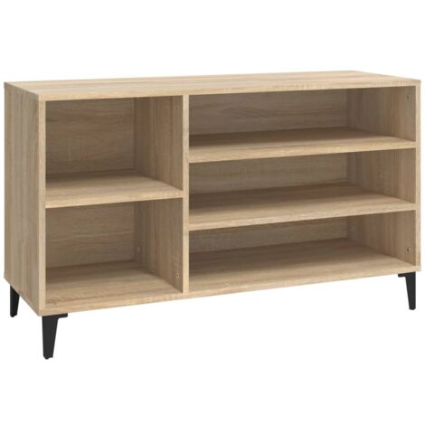 Zapatero zapatero mueble de almacenamiento entrada pasillo salón Sonoma 102 x 36 x 60 cm beige madera contrachapada 020021675