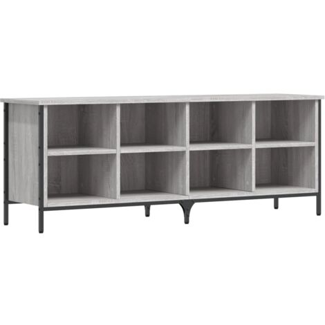 Zapatero zapatero mueble de almacenamiento entrada pasillo salón Sonoma 131 x 35 x 50 cm madera contrachapada gris 020022061