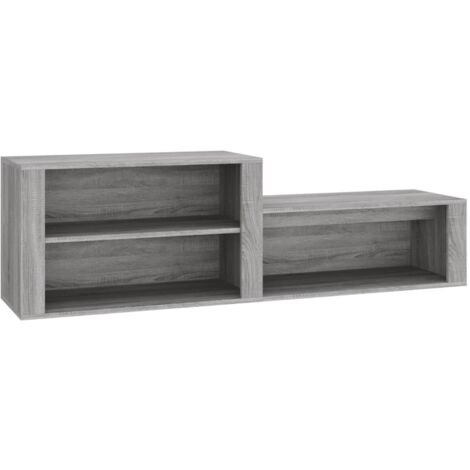 Zapatero zapatero mueble de almacenamiento entrada pasillo salón Sonoma 150 x 35 x 45 cm gris madera contrachapada 020022062