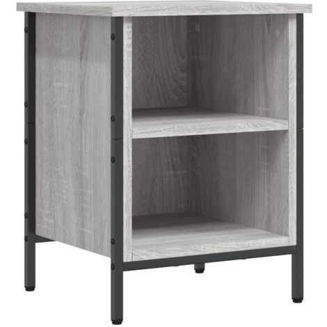 Zapatero zapatero mueble de almacenamiento entrada pasillo salón Sonoma 38 x 35 x 50 cm madera contrachapada gris 020022063