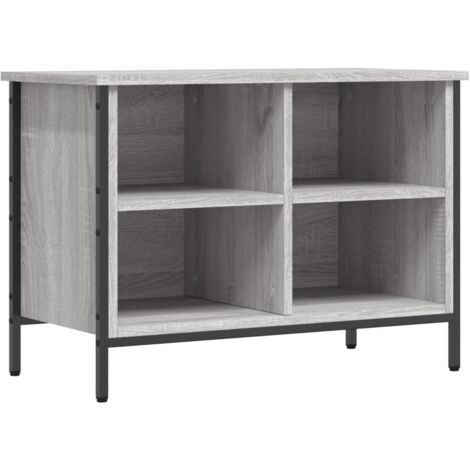 Zapatero zapatero mueble de almacenamiento entrada pasillo salón Sonoma 69 x 35 x 50 cm madera contrachapada gris 020022087