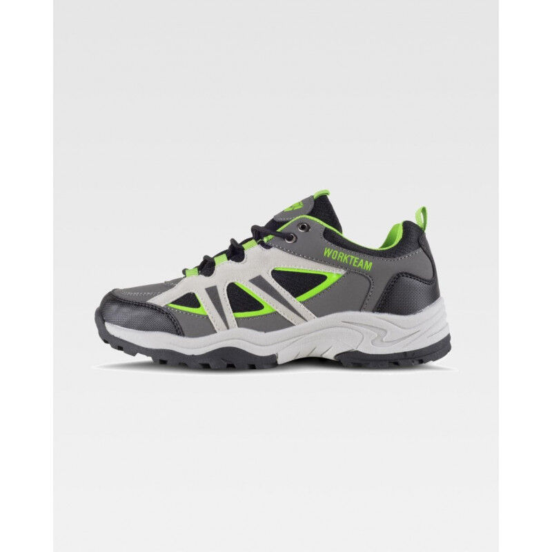 

Workteam - Zapatilla de seguridad tipo trekking con resistencia al deslizamiento P4012 | 46 - Gris+Negro+Verde Fluor