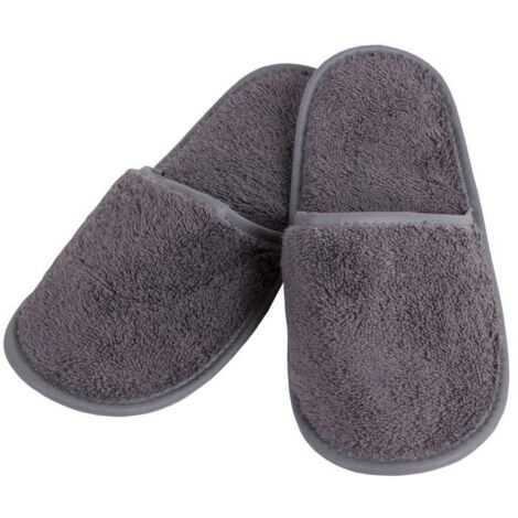 ZAPATILLAS BAÑO GRIS ANTRACITA MODELO PIEDRA TALLA.M