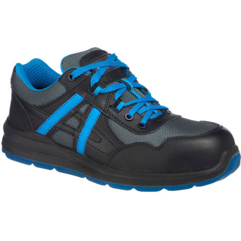 Zapatillas Deportivas Portwest Compositelite Mersey S1P / Negro Azul / 37