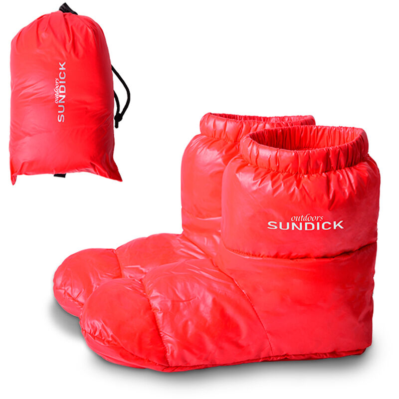 

Sundick - Zapatillas para acampar al aire libre Calcetines calidos para saco de dormir Botas calidas para interiores Hombres Mujeres Botines de