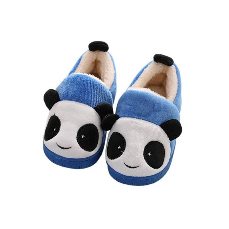 

Zapatillas Zapatillas de felpa para niñas Zapatillas de algodón para niños Zapatillas suaves de gato térmico para niños 22 Azul real